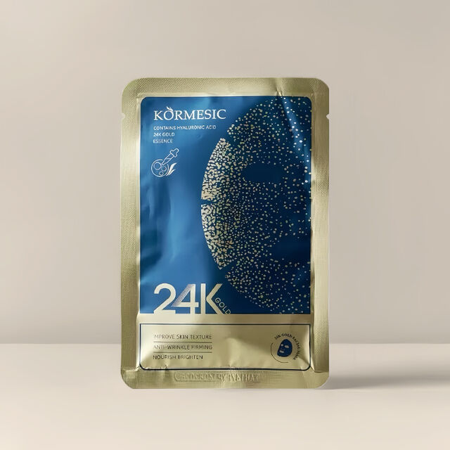 24K Gold Facial Mask - Hyaluronic Acid Luminous Sheet Mask