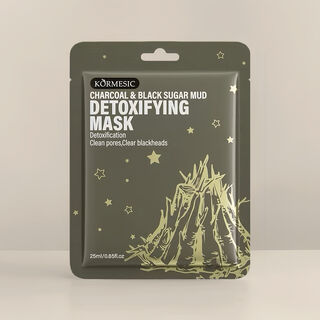 Charcoal & Black Sugar Mud Detoxifying Mask - Pore Purifying