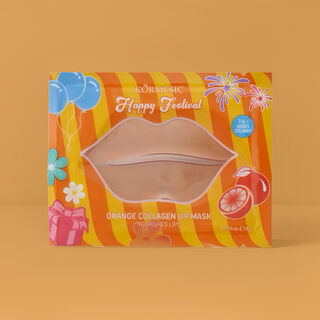 Orange Collagen Lip Mask  -  Vitamin C Plumping