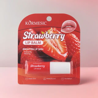 Strawberry Lip Balm for Brighten Lips