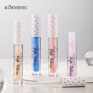 KORMESIC Crystal Glass Lip Gloss  - Smooth Texture, Shiny & Glittery