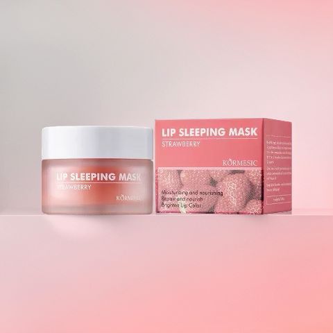 Strawberry Lip Sleeping Mask — Overnight Brightening & Plumping Treatment
